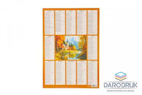 Darrieus Kalendarz ścienny plakietka 240mm x 340mm Darrieus