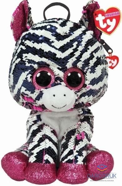 Meteor Pluszak Cekinowy plecak Fashion Zoey Zebra Meteor (TY95030)
