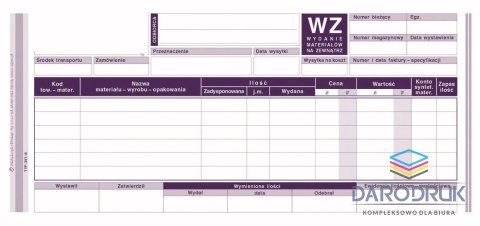 Michalczyk i Prokop Druk samokopiujący 1/3 A4 Wydanie materiału na zewnątrz 80k. Michalczyk i Prokop (351-8)