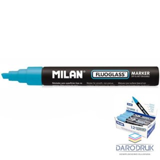 Milan Marker specjalistyczny do szyb fluo wkład niebieski 2,0-4,0mm ścięta końcówka Milan (591295212)