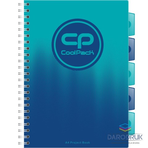 Patio Kołozeszyt (kołonotatnik) A4 CoolPack OCEAN 200k. 80g krata Patio (03067CP)