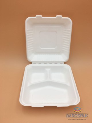 Plast Pojemnik na jedzenie menu box 3-DZIELNY Plast