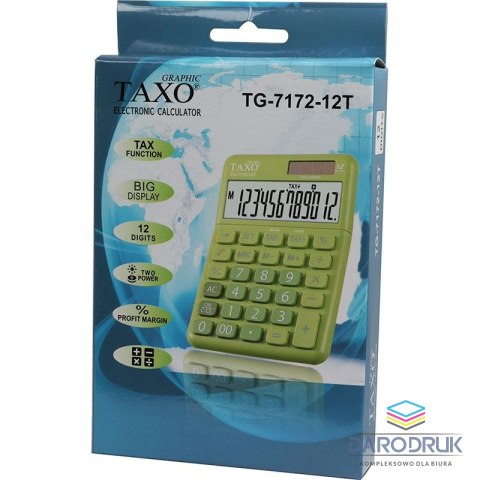 Taxo Graphic Kalkulator na biurko Taxo Graphic (TG-7172-12T)
