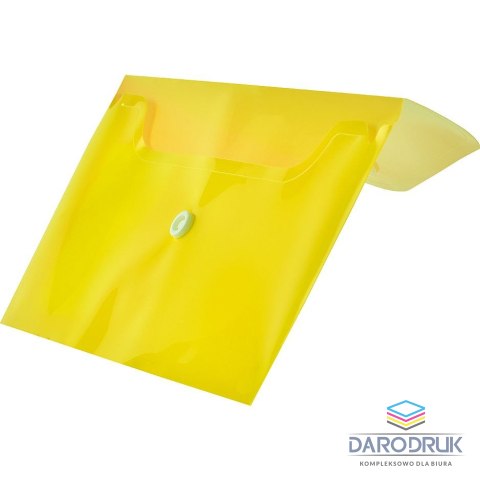 Tetis Teczka plastikowa na zatrzask koperta pp DL żółty 140 mic. [mm:] 110x220 Tetis (BT612-Y)