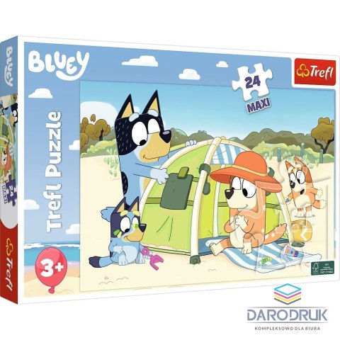 Trefl Puzzle Bluey Wspaniały dzień Bluey 24 el. Trefl (14357)