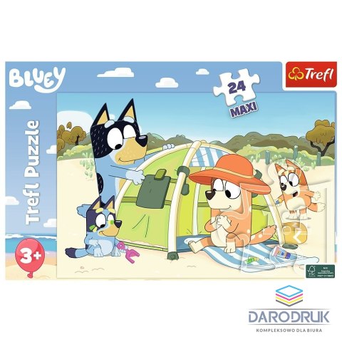 Trefl Puzzle Bluey Wspaniały dzień Bluey 24 el. Trefl (14357)