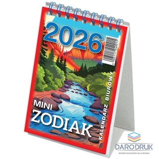 Telegraph Kalendarz biurkowy MINI ZODIAK stojący 85mm x 120mm Telegraph