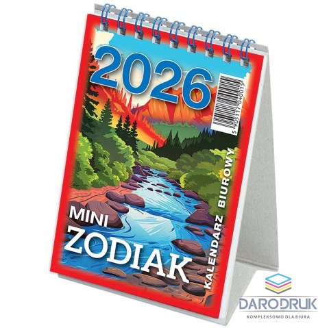 Telegraph Kalendarz biurkowy MINI ZODIAK stojący 85mm x 120mm Telegraph