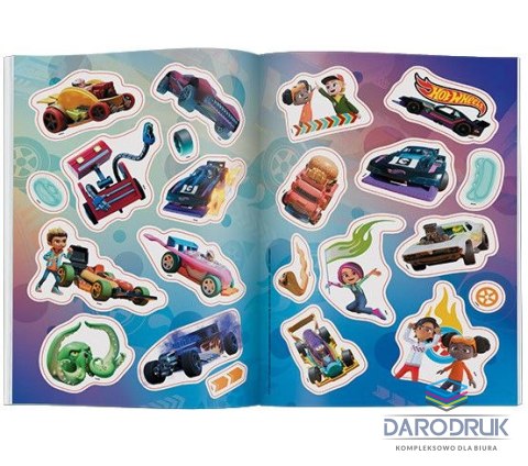 Ameet Książka dla dzieci Hot Wheels™ Kolorowanka z Naklejkami Ameet (NA-1601)