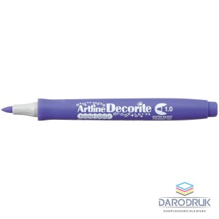 Artline Marker permanentny pastelowy decorite wkład fioletowy 1,0mm pędzelek końcówka Artline (AR-033 6 4)