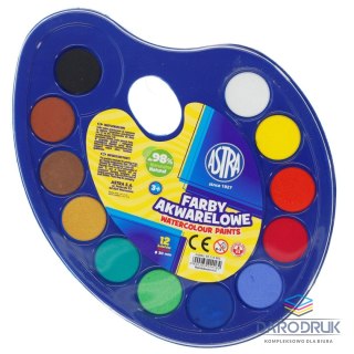 Astra Farby akwarelowe 12 kolor. Astra