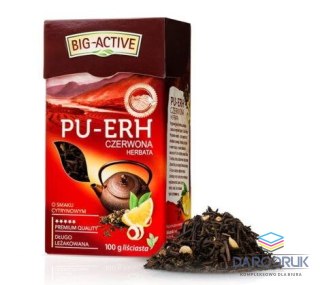 Big Active Herbata pu-erh liściasta z cytryną 100 g Big Active (94337)