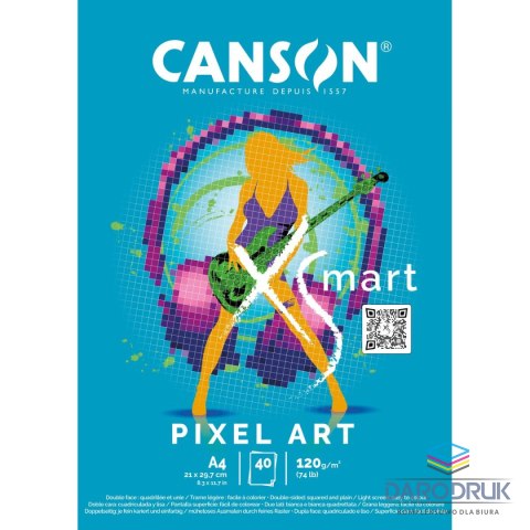 Canson Blok artystyczny XSmart Pixel Art A4 120g 50k Canson (32250P004)