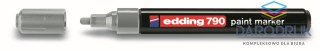 Edding Marker specjalistyczny 790 wkład srebrny 2,0-3,0mm okrągła/ścięta końcówka Edding