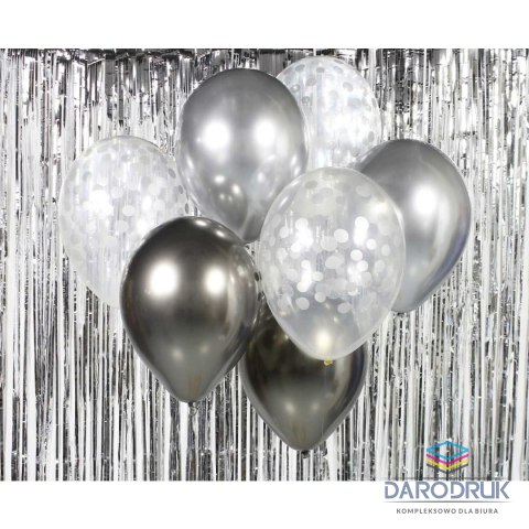 Godan Balon foliowy bukiet balonowy srebrno-grafitowy 12cal Godan (BB-SRG7)