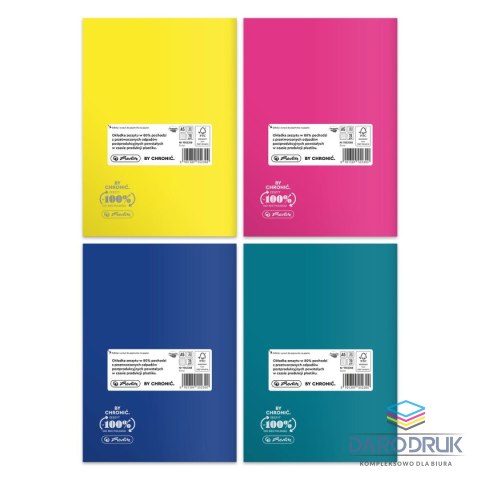 Herlitz Zeszyt A5 Colors Eco PP 9552308 60k. 70g krata Herlitz (400197973)