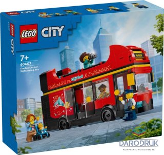 Lego Klocki konstrukcyjne City Czerwony, piętrowy autokar Lego (60407)