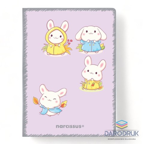 Narcissus Zeszyt A5 PP Kawaii 32k. 80g krata Narcissus