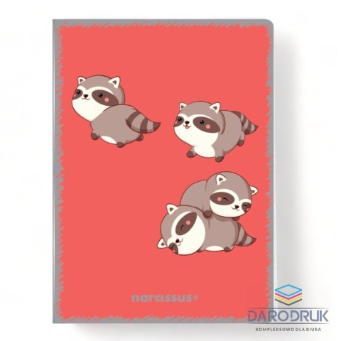 Narcissus Zeszyt A5 PP Kawaii 32k. 80g krata Narcissus