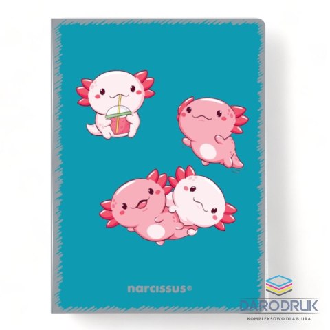 Narcissus Zeszyt A5 PP Kawaii 32k. 80g krata Narcissus