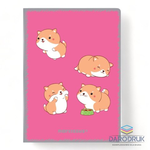 Narcissus Zeszyt A5 PP Kawaii 32k. 80g krata Narcissus