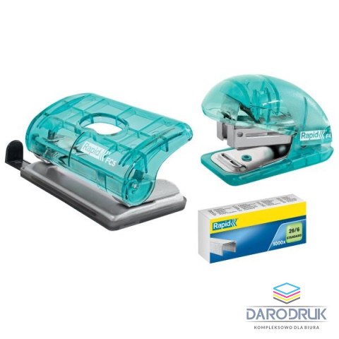 Rapid Zszywacz Colour Breeze F4 niebieski 10k (5001327) Rapid