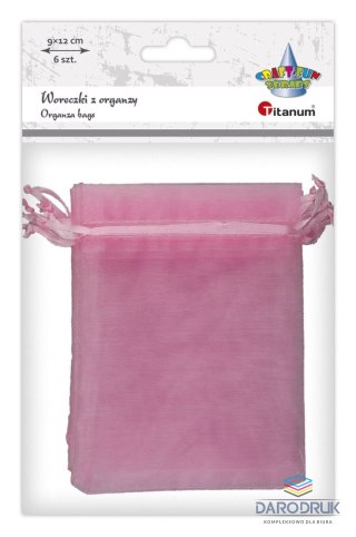 Titanum Organza Craft-Fun Series Woreczki z organzy różowe Titanum (25BJ033127-3)