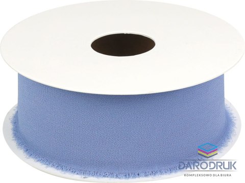 Titanum Wstążka Craft-Fun Series szyfonowa strzępiona 40x10 [mm x m] niebieski Titanum (WJ40-10-001)