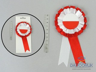 Adar Kotylion Polska biało-czerwony Adar (600881)