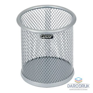 Grand Pojemnik na długopisy srebrny metal Grand (GR-004)