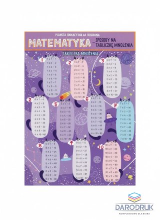 Henry Książeczka edukacyjna KARTA EDUKACYJNA MATEMATYKA SPOSÓB NA tTAB.MNOŻENIA Henry (5905701489794)
