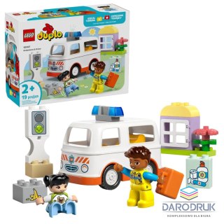 Lego Klocki konstrukcyjne Duplo Karetka z kierowcą Lego (10447)