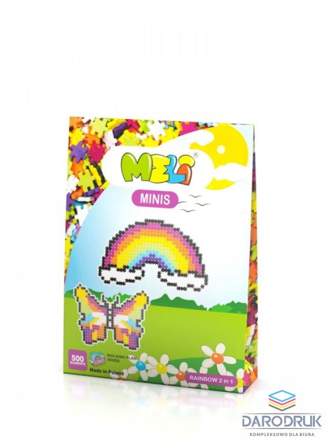 Meli Klocki plastikowe Minis Rainbow 2w1 500 el. Meli (50331)