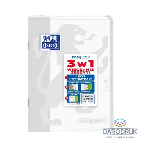 Oxford Zeszyt A5 EASYBOOK 60k. 90g krata Oxford (400146693)