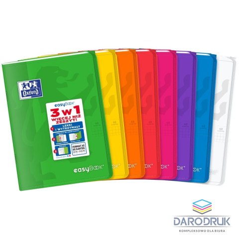 Oxford Zeszyt A5 EASYBOOK 60k. 90g krata Oxford (400146693)
