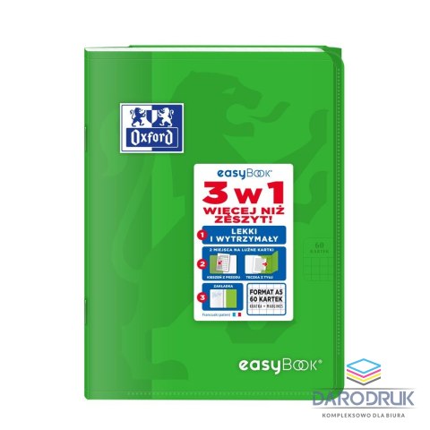 Oxford Zeszyt A5 EASYBOOK 60k. 90g krata Oxford (400146693)
