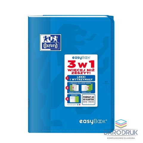 Oxford Zeszyt A5 EASYBOOK 60k. 90g krata Oxford (400146693)