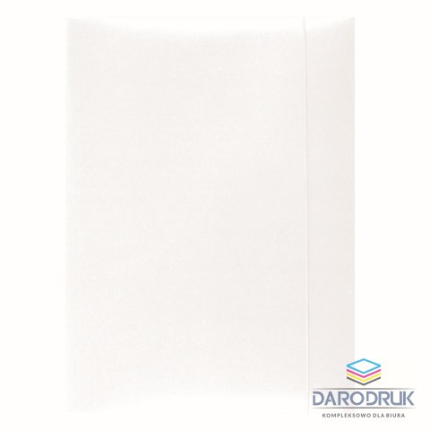 Office Products Teczka kartonowa na gumkę A4 biała 300g Office Products (21191131-14)