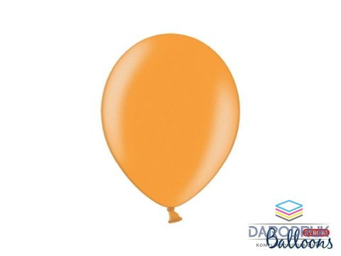 Partydeco Balon gumowy Party Deco BALONY STRONG METALLIC metalizowany 50 szt pomarańczowy Partydeco (SB12M-005/50)