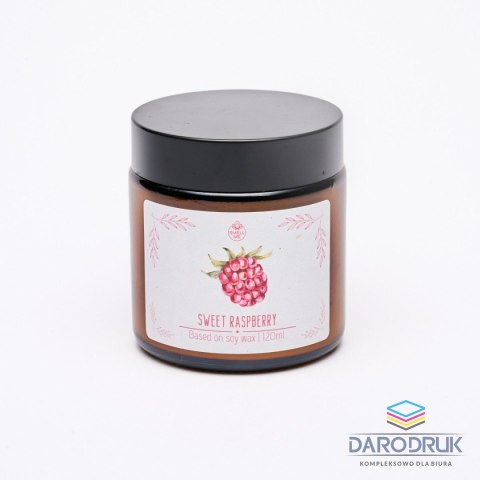 Pavoncella Świeczka ozdobna Smell me Sweet Raspberry 120ml Pavoncella (5906492907269)