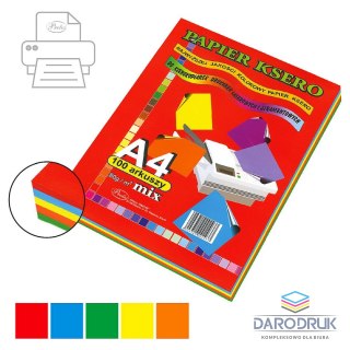 Protos Papier kolorowy A4 mix 100k. 80g Protos