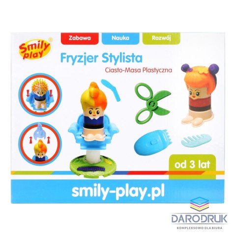 Smily Play Masa plastyczna dla dzieci zestaw fryzjer mix Smily Play (SP83961)