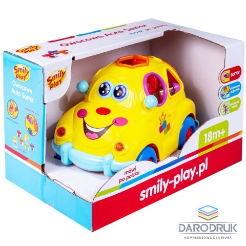Smily Play Sorter Zabawne auto z muzyką i światłem Smily Play (SP83668)