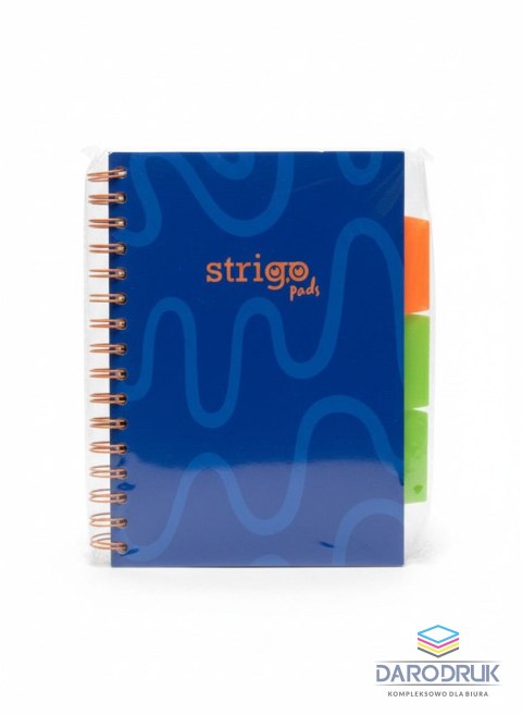 Strigo Kołozeszyt (kołonotatnik) A5 NEON granat 100k. 80g krata Strigo (PADS015)