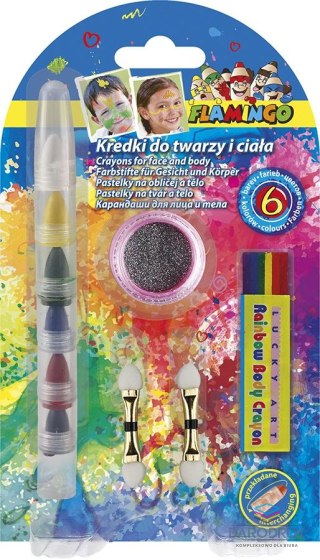 Titanum Kredki do malowania twarzy segmentowe 6 kol. Titanum