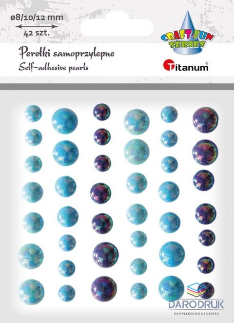 Titanum Kryształki Craft-Fun Series 42 szt niebieskie Titanum (23mH0378)