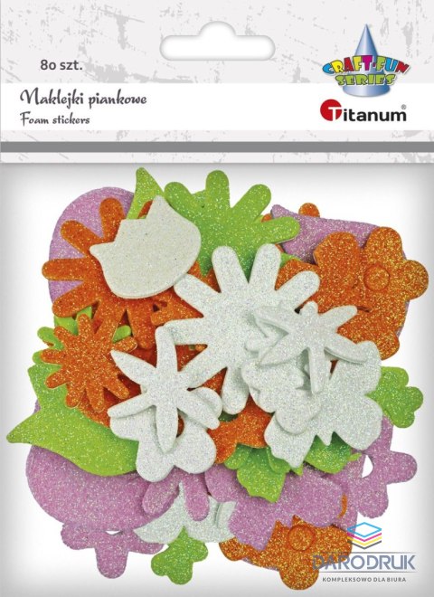 Titanum Naklejka (nalepka) Craft-Fun Series kwiaty, motyle, ważki Titanum (21TX-092810)