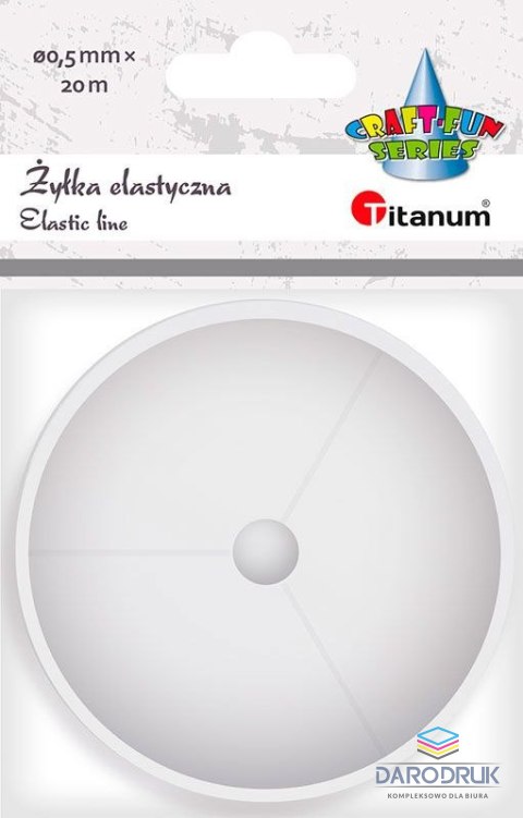 Titanum Żyłka ozdobna Craft-Fun Series Żyła elastyczna 0,5mm/20m przezroczysta Titanum