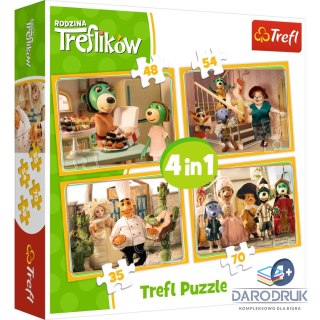 Trefl Puzzle 4w1 el. Trefl (34318)