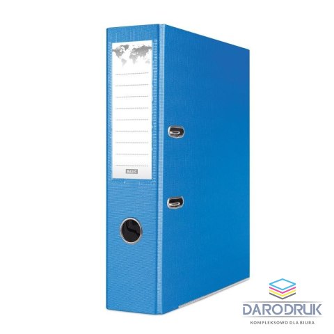 Basic Segregator dźwigniowy z szyną A4 75mm niebieski Basic (21024221-01)